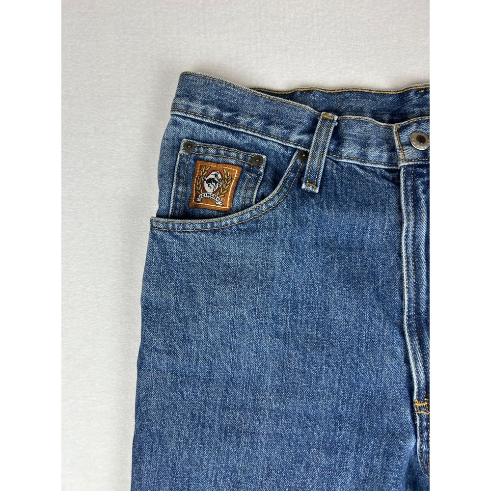 Cinch Bronze Label Jeans Men 32x38 Dark Wash Slim Fit Western MB90532002 - Picture 3 of 13